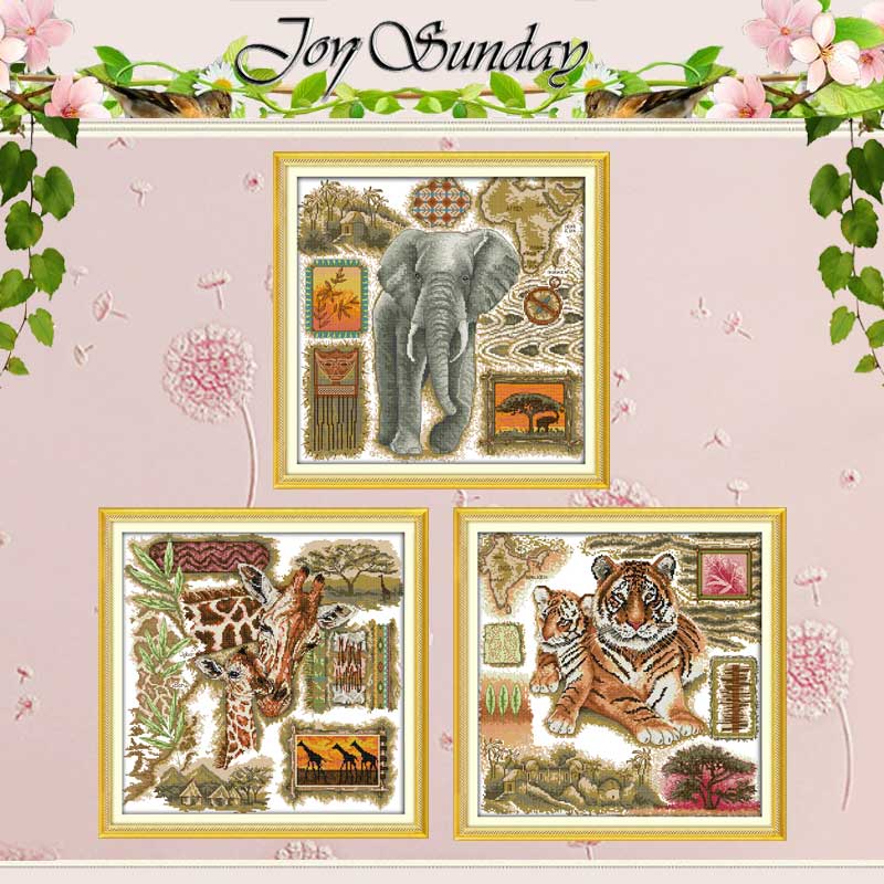 Embroidery Job - Afrikanische Tiere Gezählt Kreuz Stich 11