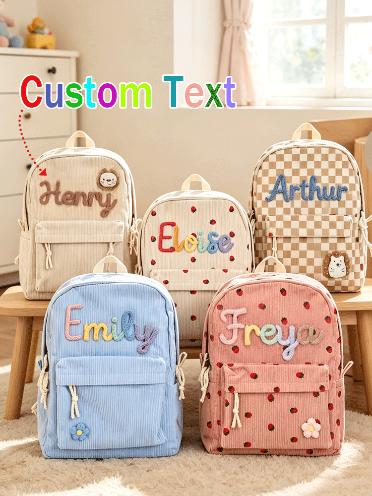 Embroidery Ideas - [Personalisiert] Personalisierter Schulrucksack mit Namen –