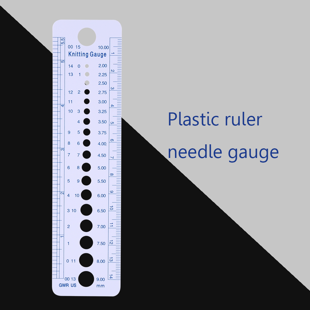 Embroidery Needles - Quilt- und Patchwork-Lineal, Plastik-Stricknadel-Messlineal in Zoll