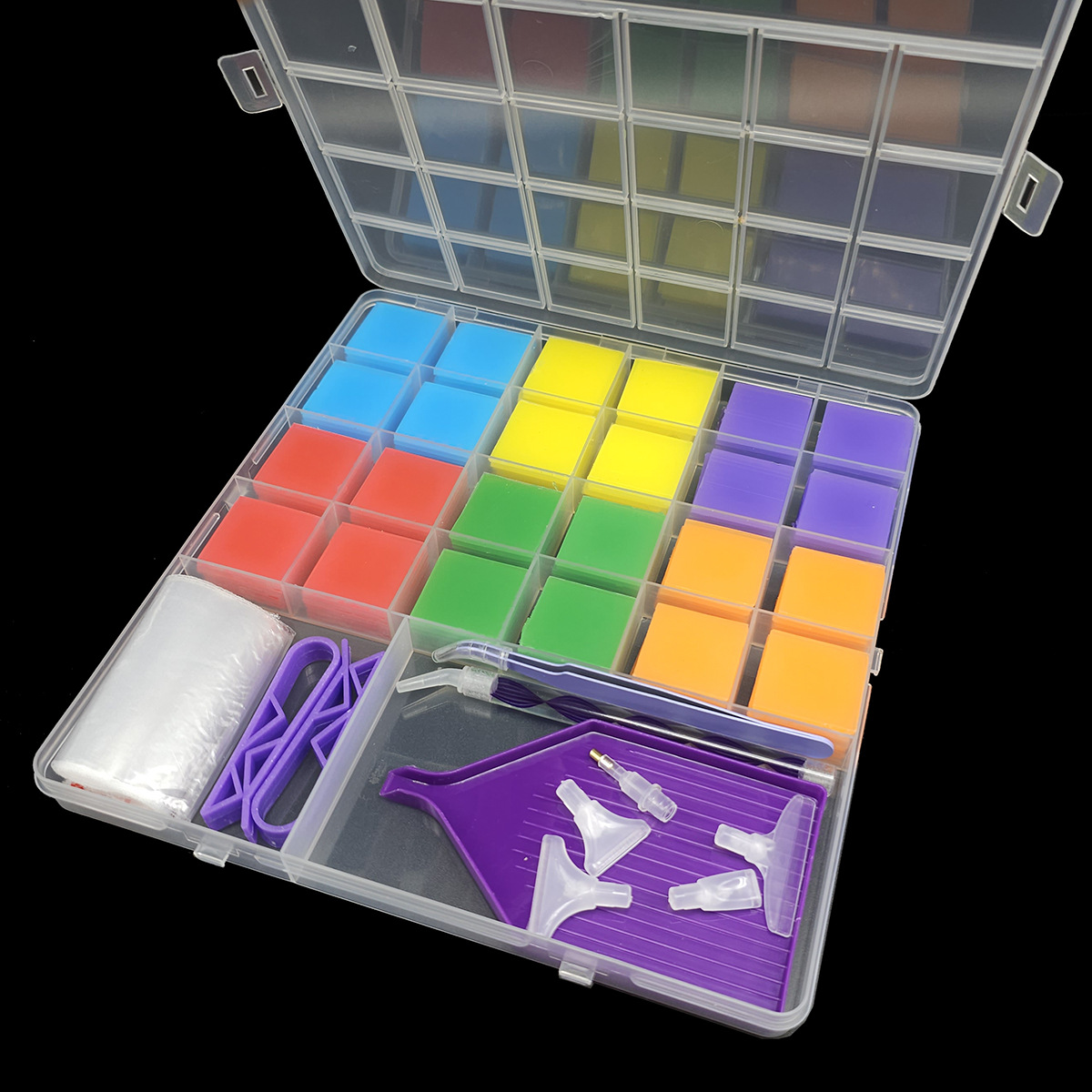 Embroidery Needles - DIY Diamantmalerei-Set mit mehrfarbiger Klebepaste -