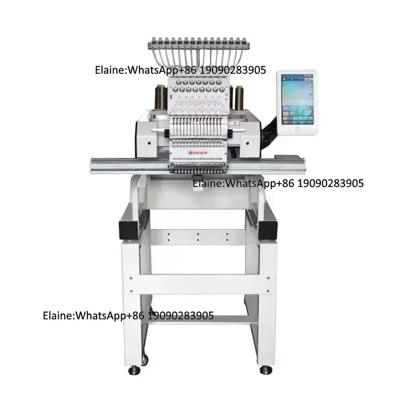 Embroidery Needles - MYSEW MBC1201 Automatische Industrielle Einkopf-Stickmaschine mit