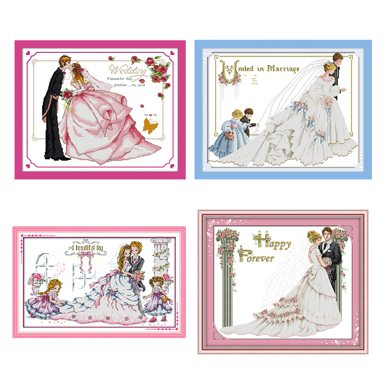 Embroidery Job - Hochzeit Serie Zählen Kreuz Stich 11CT