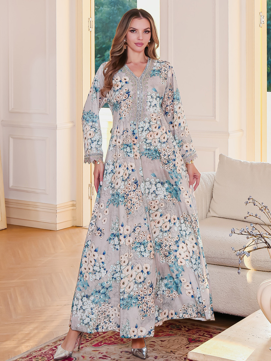 Muslimische Frauen Dubai Abaya – Embroidery Kebaya Bewertung und Preis