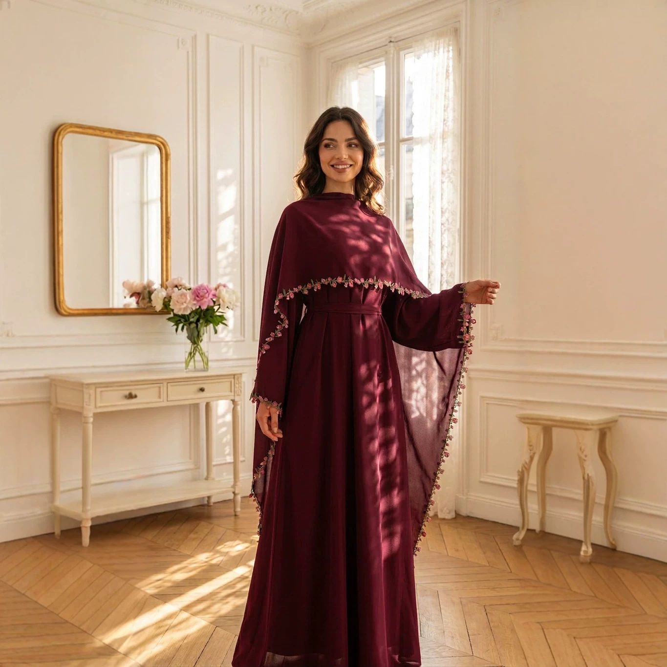 Elegante Bestickte Abayas Hija – Embroidery Kebaya Bewertung und Preis