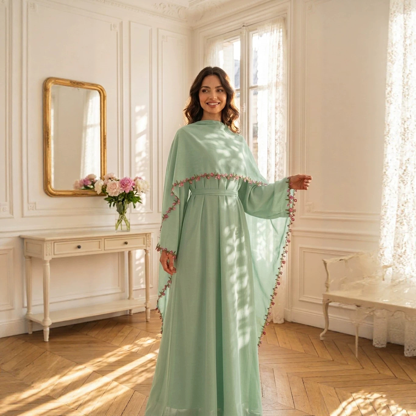 Elegante Bestickte Abayas Hija – Embroidery Kebaya Bewertung und Preis