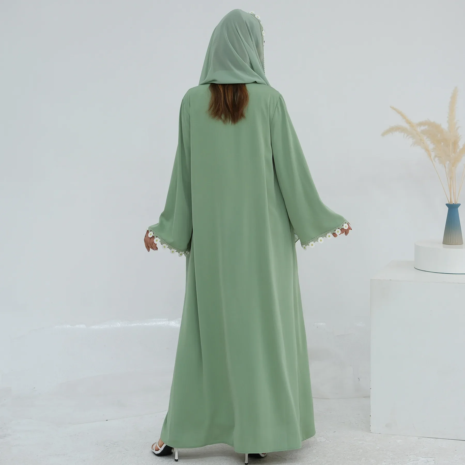Blumen-Dubai-Abayas Türkei Kaf – Embroidery Kebaya Bewertung und Preis
