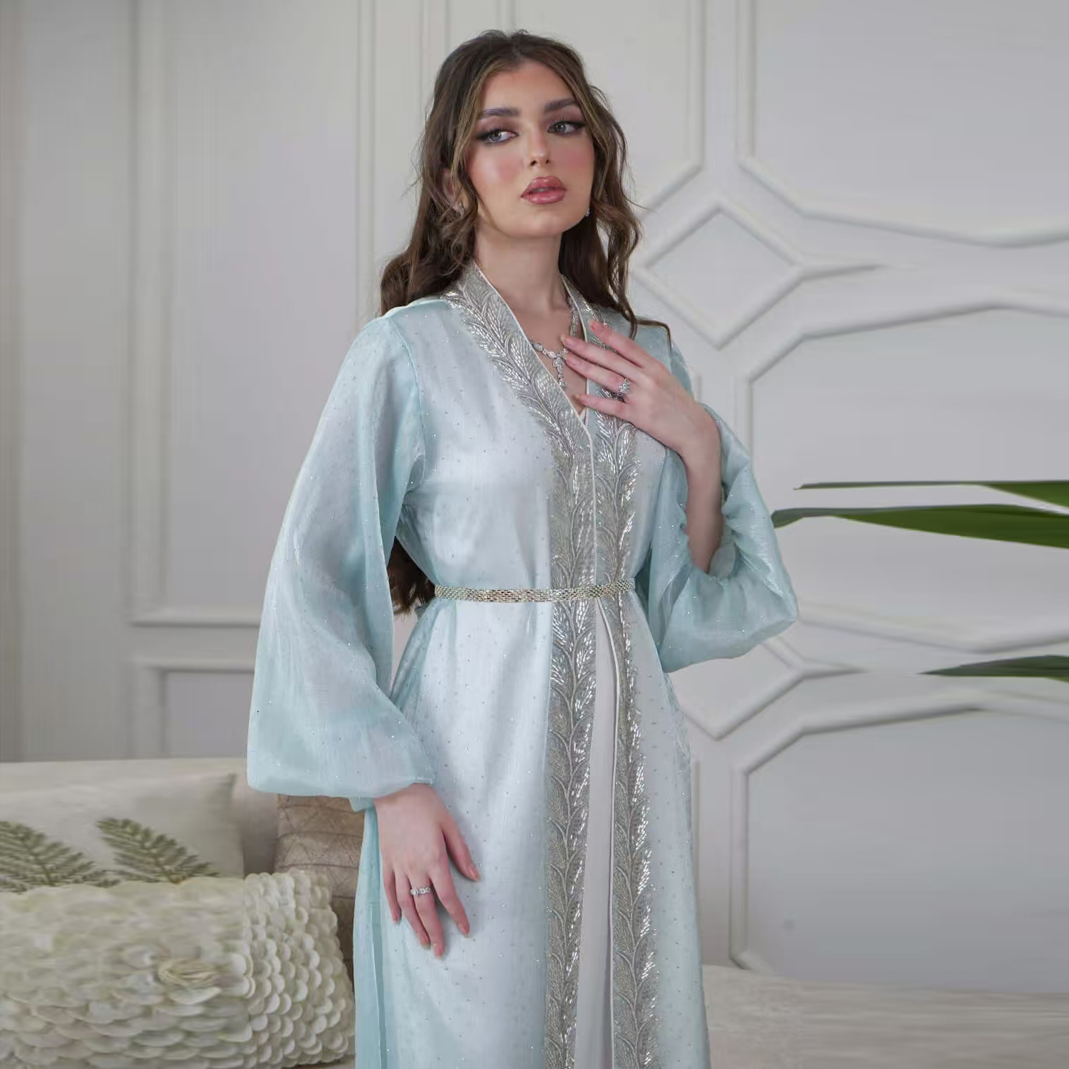 Eid Mubarak Djellaba Kimono Ca – Embroidery Kebaya Bewertung und Preis