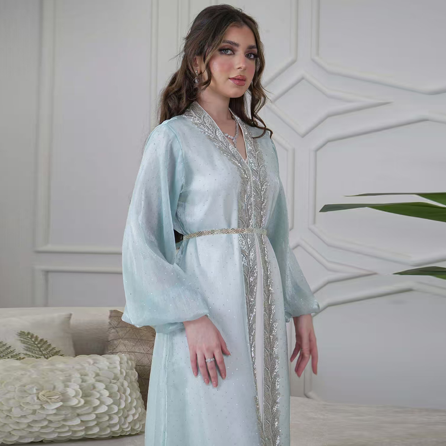 Eid Mubarak Djellaba Kimono Ca – Embroidery Kebaya Bewertung und Preis