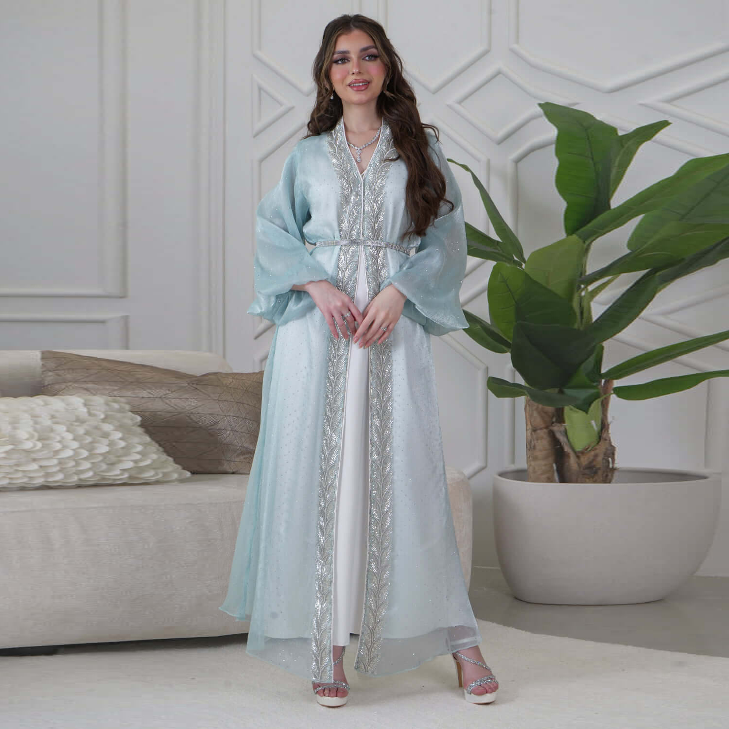Eid Mubarak Djellaba Kimono Ca – Embroidery Kebaya Bewertung und Preis