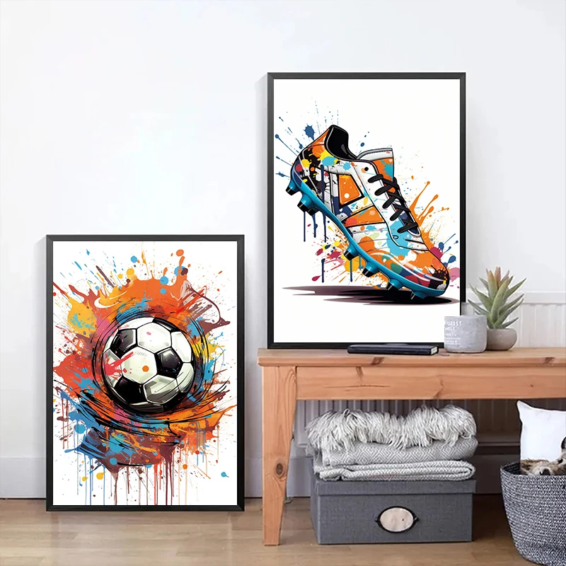 Modische Graffiti-Fußballschuh – Embroidery Translate Bewertung und Preis