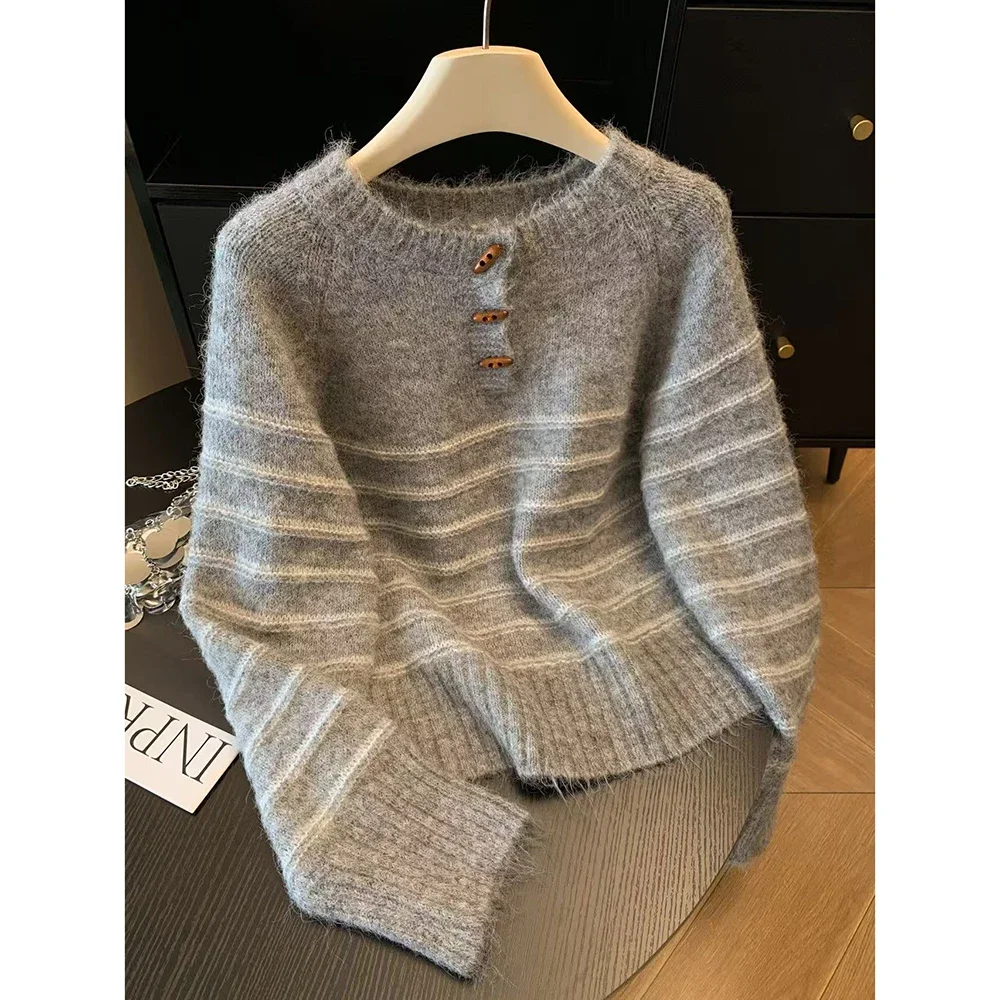 Herbst Winter Damen Gestreifte – Embroidery A Bewertung und Preis