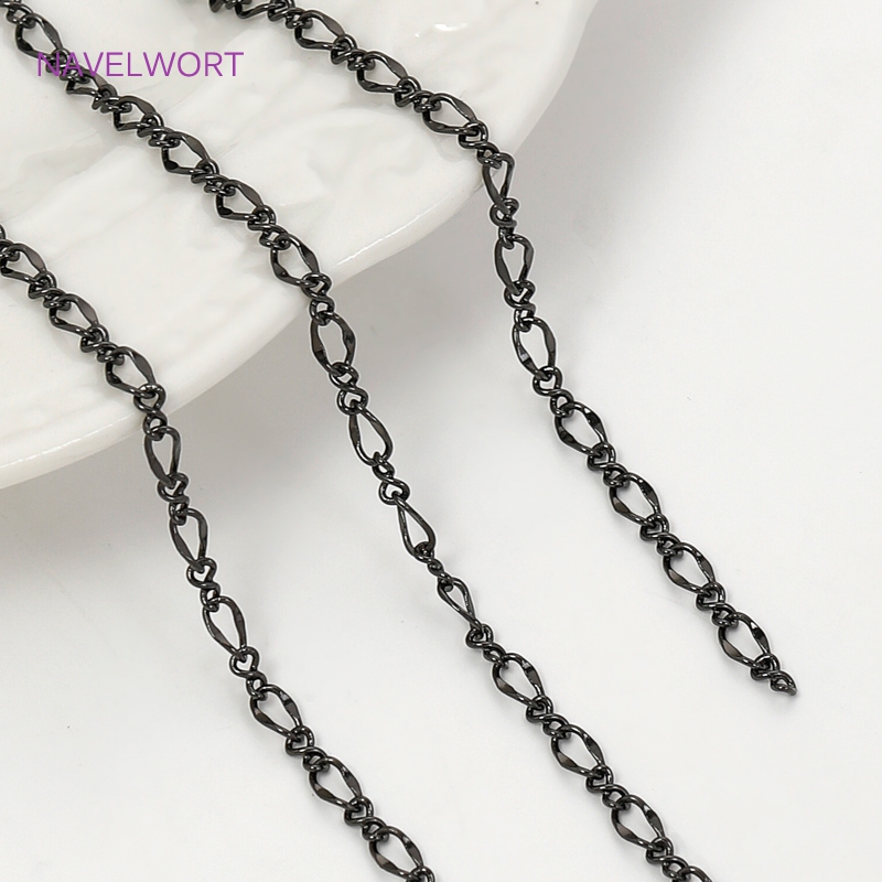 Schwarze ovale dünne Ketten fü – Embroidery Artwork Bewertung und Preis