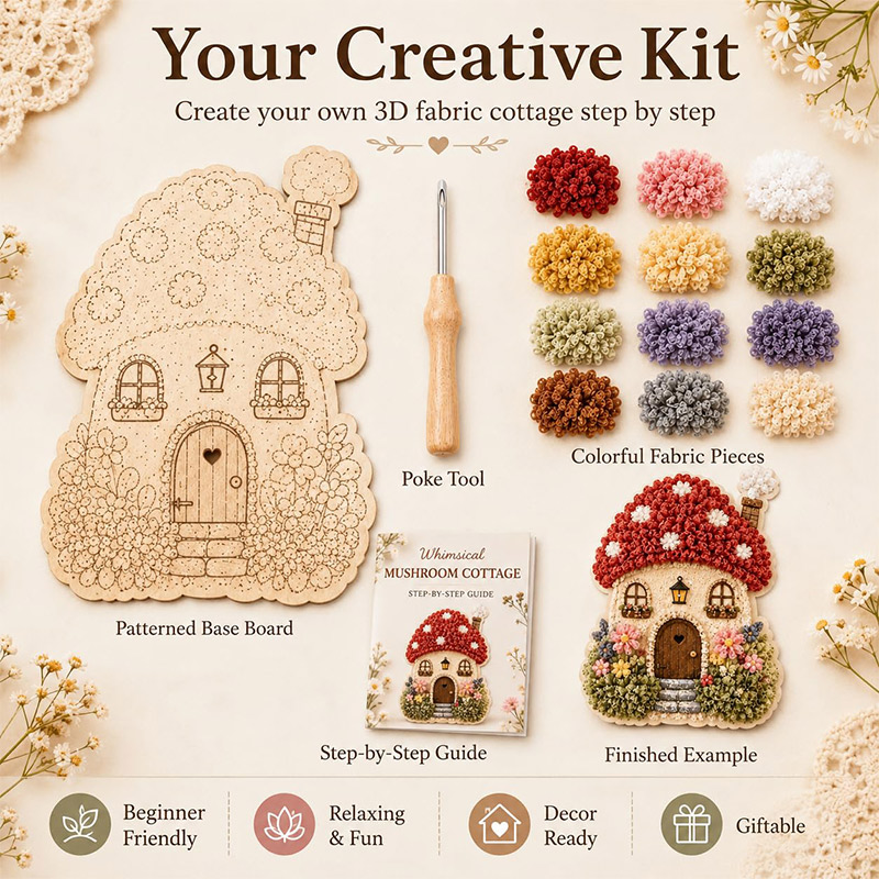 3D Pilzhaus Poke Art DIY-Set S – Embroidery A Bewertung und Preis