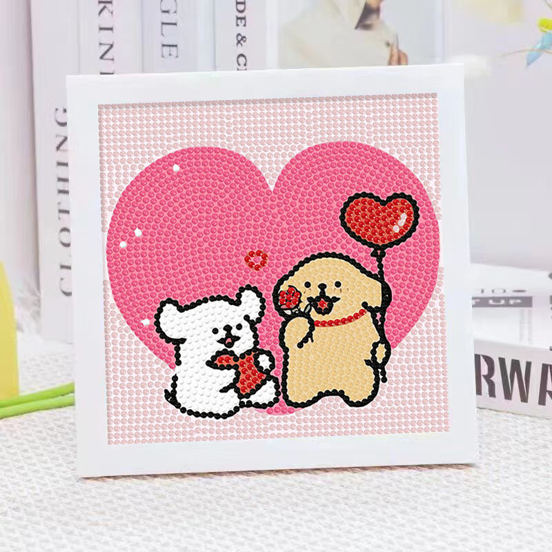 Cartoon-Linienhund Kristall-Di – Embroidery Ideas Bewertung und Preis