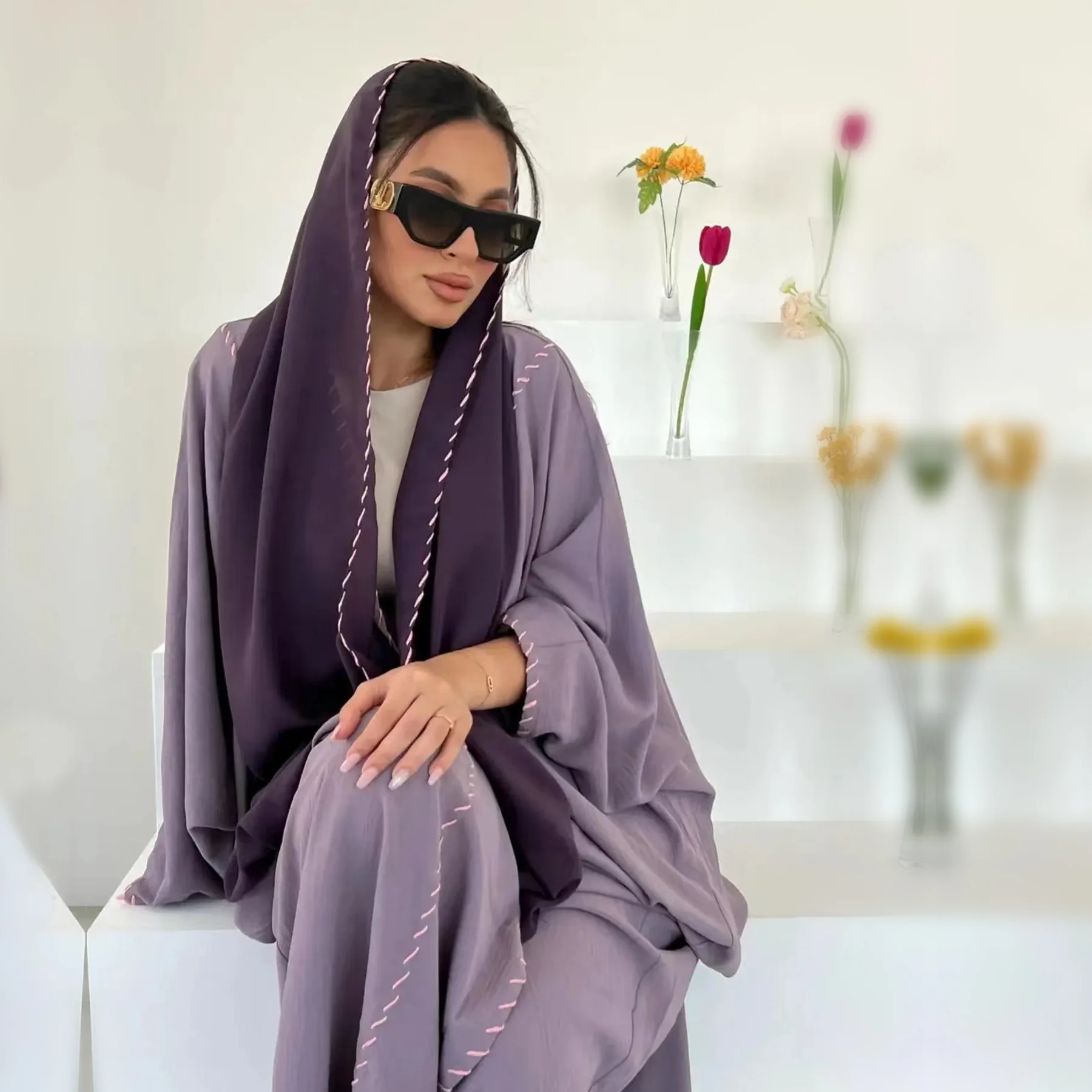 Marokko Kimono Offene Abayas L – Embroidery Kebaya Bewertung und Preis