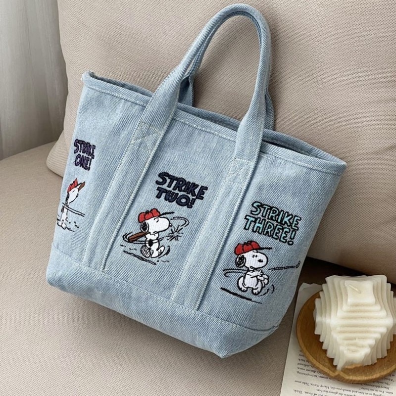 Neue Snoopy Comic Denim-Traget – Embroidery Job Bewertung und Preis