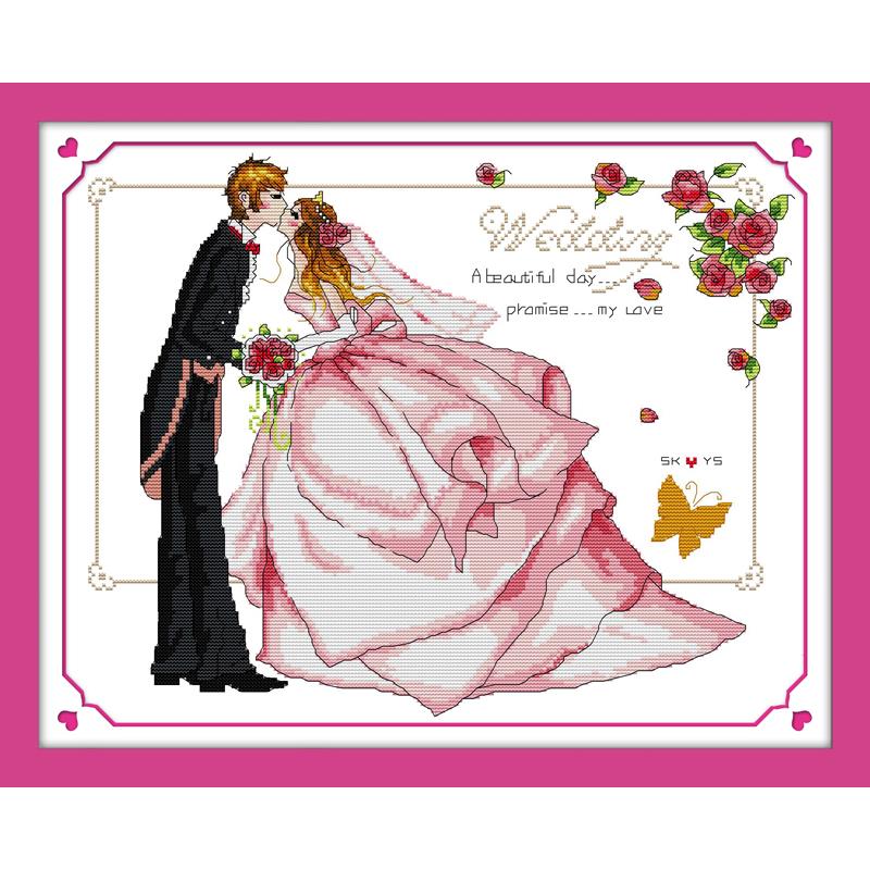Hochzeit Serie Zählen Kreuz St – Embroidery Job Bewertung und Preis