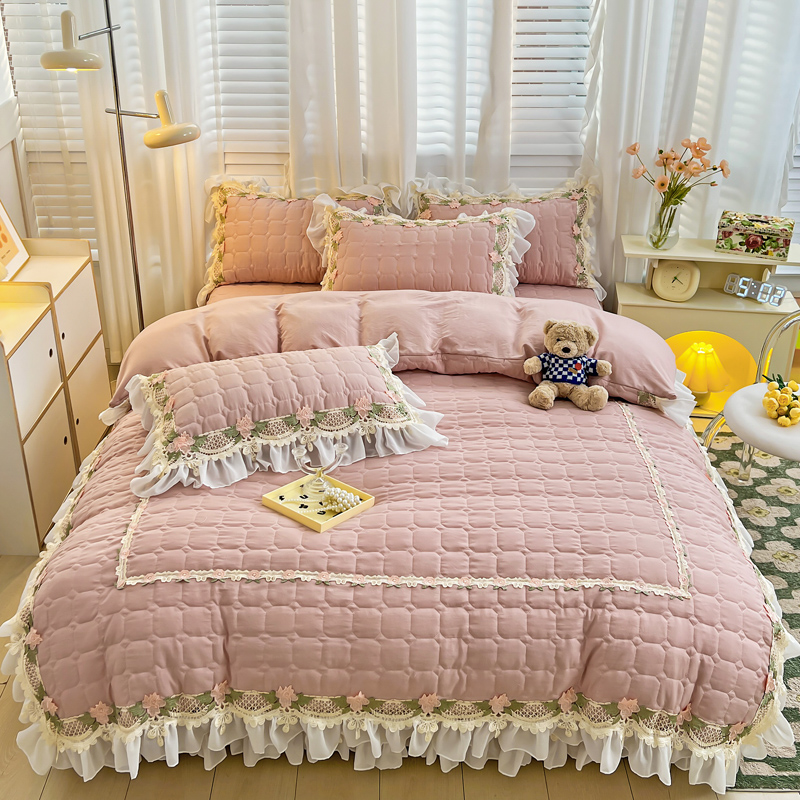 Rosa koreanische Prinzessin St – Embroidery Quilt Cover Bewertung und Preis
