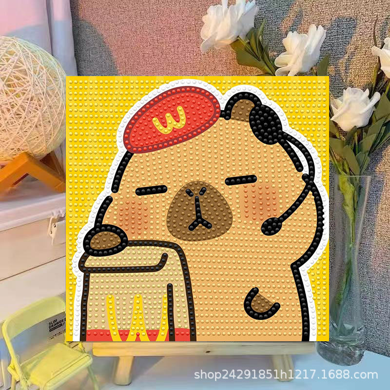 Cartoon Capibala Kristall-Diam – Embroidery Ideas Bewertung und Preis