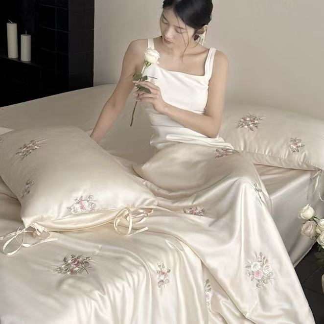Luxus Frankreich Stil Lyocell  – Embroidery Quilt Cover Bewertung und Preis