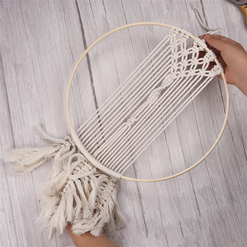 1/5Pcs 8-33cm Holz DIY Handgem – Embroidery Artwork Bewertung und Preis